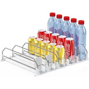 Drink Dispenser Fridge Automatic Pusher Glide Soda Can and Adjustable, 25 Cans
